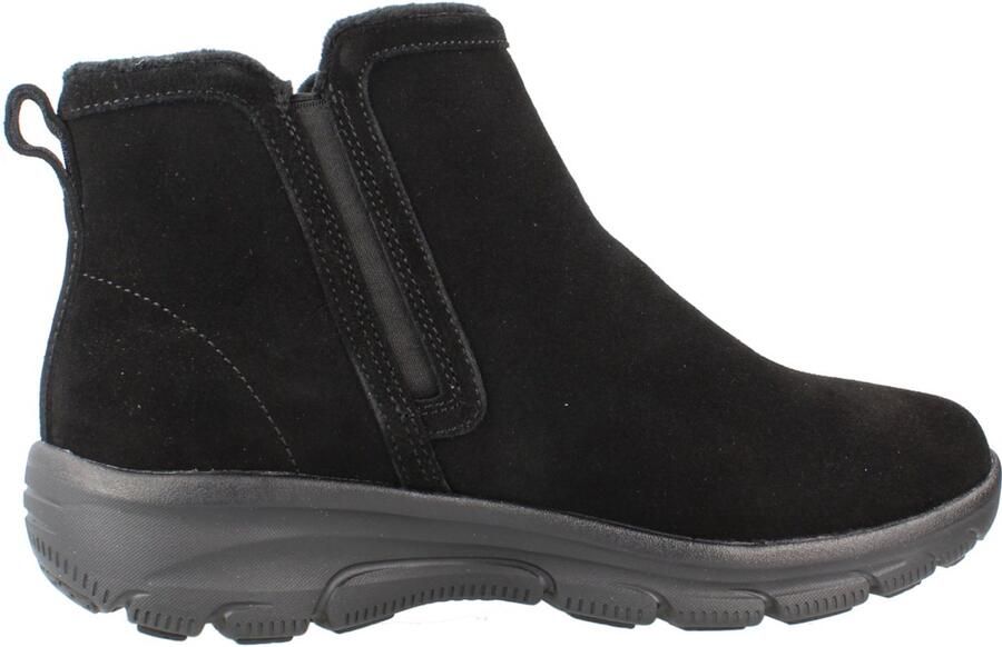 Skechers dames enkellaarsjes Easy Going Urban Zip zwart 168188 BBK