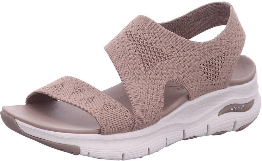 Skechers dames sandalen beige