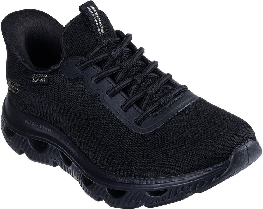 Skechers Dames Slip-ins BOBS Sport Arc Waves Sneakers 117629 BBK Black
