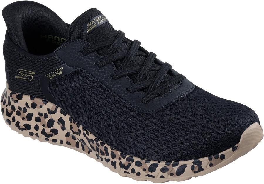 Skechers Dames Slip-ins BOBS Sport Squad Chaos Daily Prowl 117246 Zwart