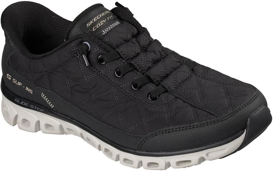 Skechers Dames Slip-ins Glide-Step Cozy Fit Sneaker At Ease 104556 BKNT