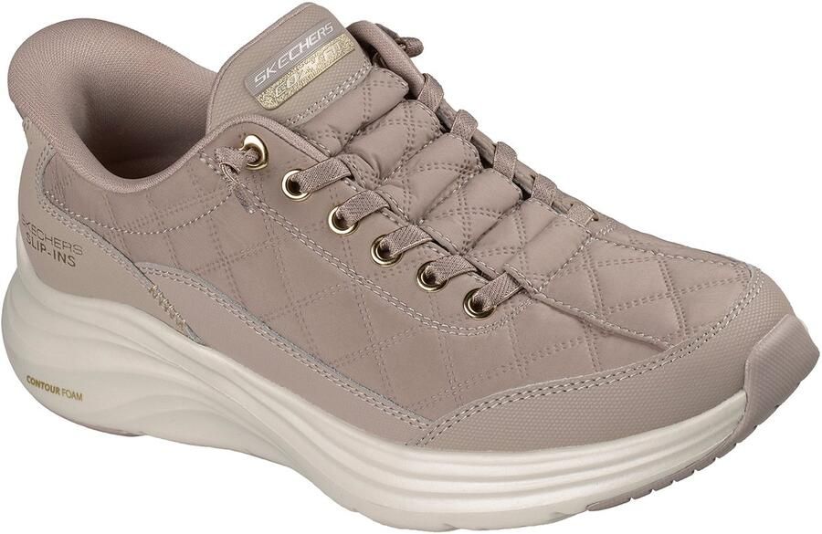 Skechers Dames Slip-ins Sneaker Contour Foam Cozy Fit 150413 TPE Beige