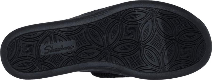 Skechers Dames Slipper Pier-lite Light Essence Zwart