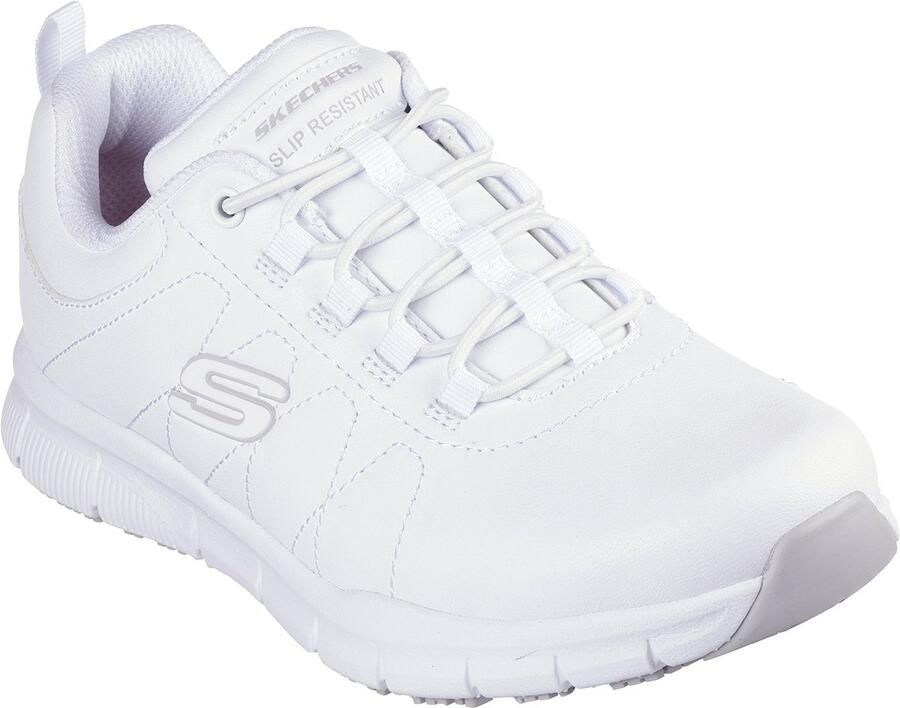 Skechers dames sneaker SQUAD CHAOS SR werkschoenen 108145EC WHT wit