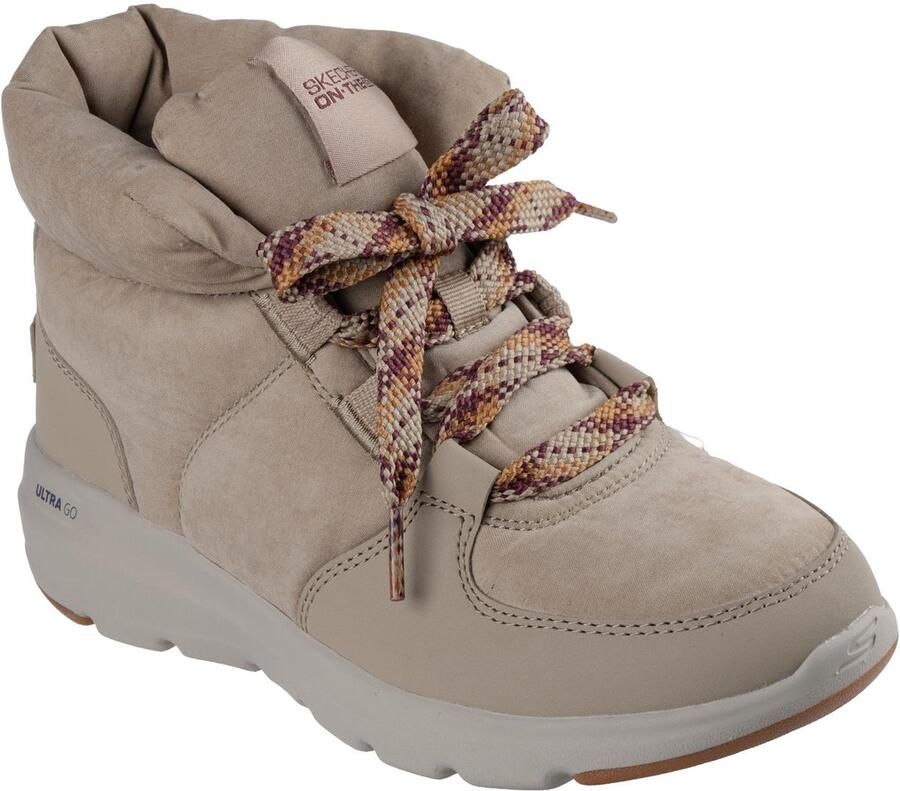 Skechers Dames Sneakers Beige Stijlvolle Comfortschoenen voor Actieve Vrouwen met Versterkte Zool en Schuimtechnologie
