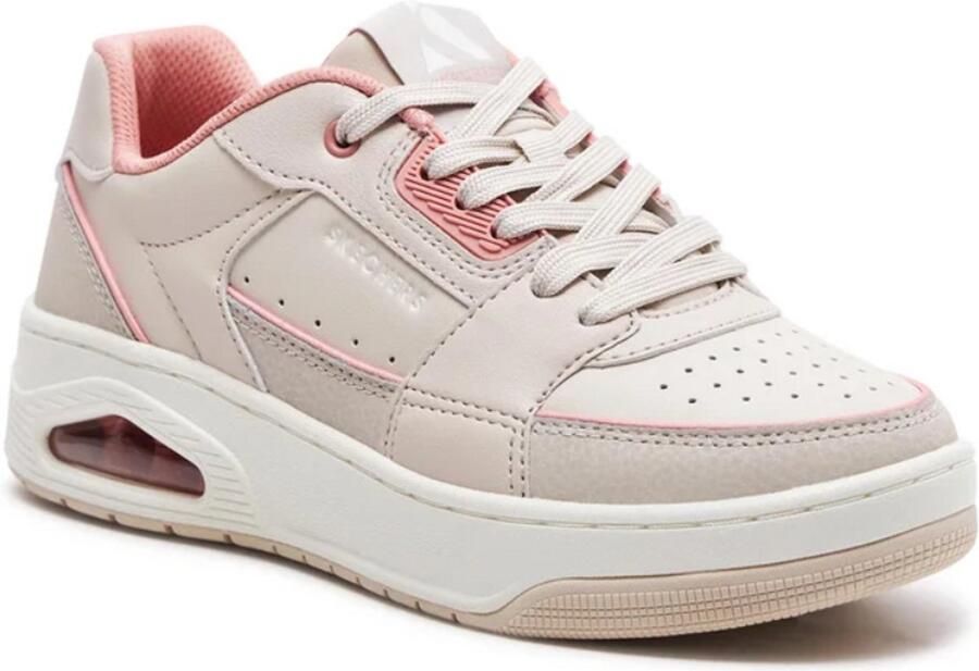 Skechers Dames Sneakers Uno Court Beige 39 5 EU Klassiek Ontwerp & Comfort