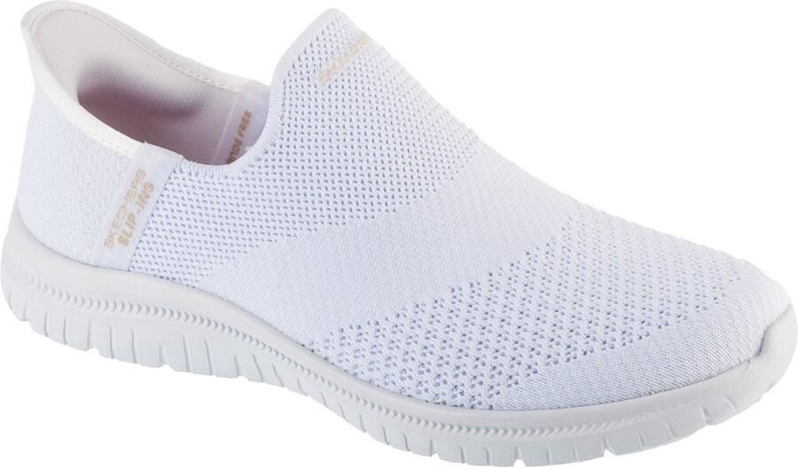 Skechers Slip-on sneakers VIRTUE-SLEEK slipper vrijetijdsschoen met gewatteerd heel-pillow hielkussen