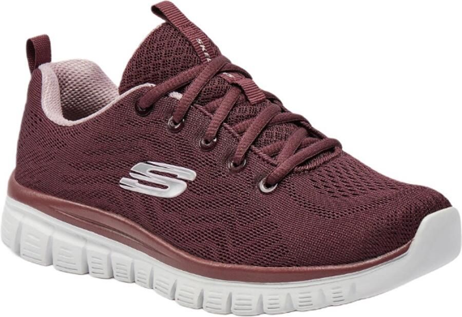 Skechers Dames Sportschoenen Graceful Get Connected Bordeaux