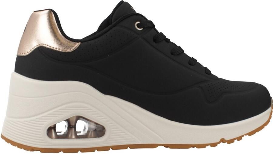 Skechers Sneakers UNO WEDGE-HI STEPS wedge sneaker veterschoen met air-cooled memory foam