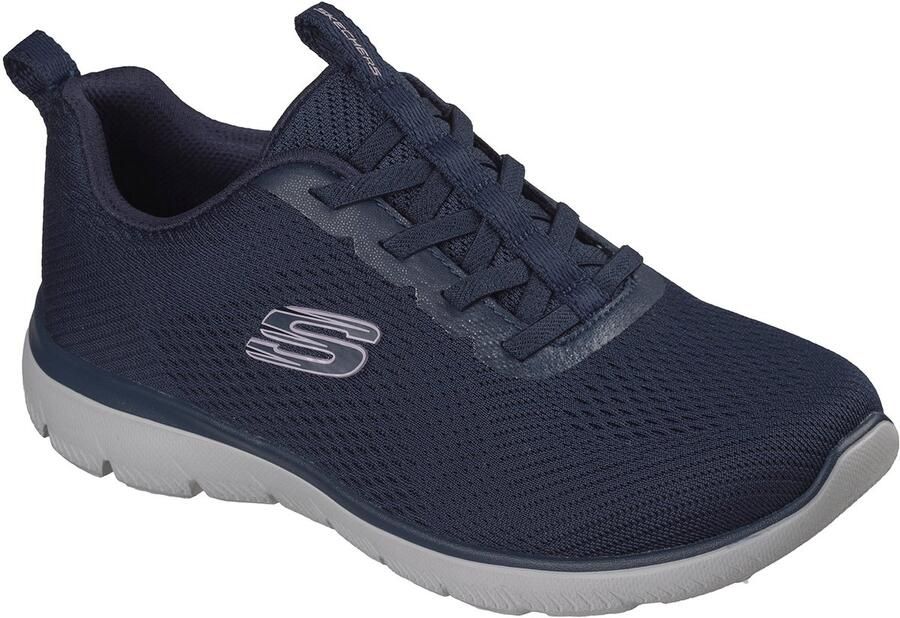 Skechers Dames Summits Fresh Vision Sneakers Sportschoenen 150344 NVY Blauw