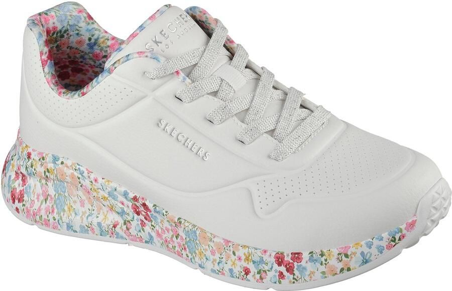 Skechers Dames UNO Lite Subtle Prints Sneakers 177293 WMLT Wit
