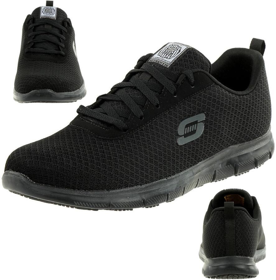Skechers dames werkschoen WORK GHENTER BRONAUGH sneakers zwart