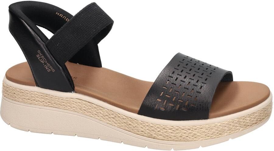 Skechers Slip-Ins: Bobs Sun Ray Vrouwen Zwart Sandalen - Foto 2