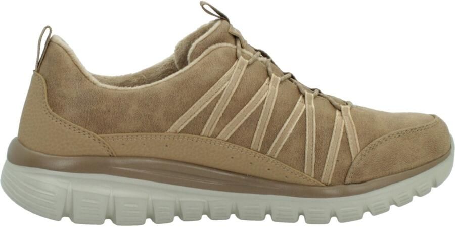 Skechers damessneaker lichtbruin Graceful Cozy Hug 100889 CSNT