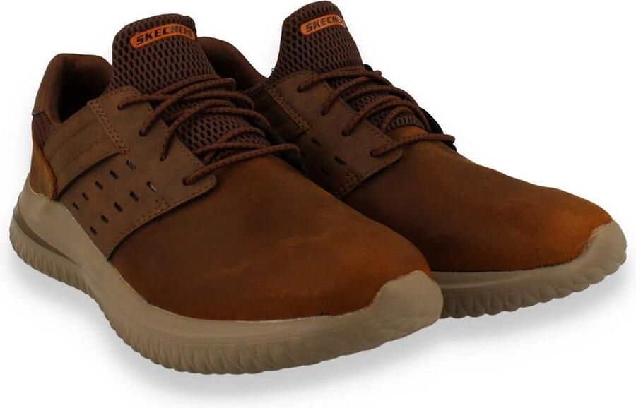 Skechers Slip-on sneakers DELSON 3.0 sneakers vrijetijdsschoen slippers met goga mat -voetboogsteun - Foto 3