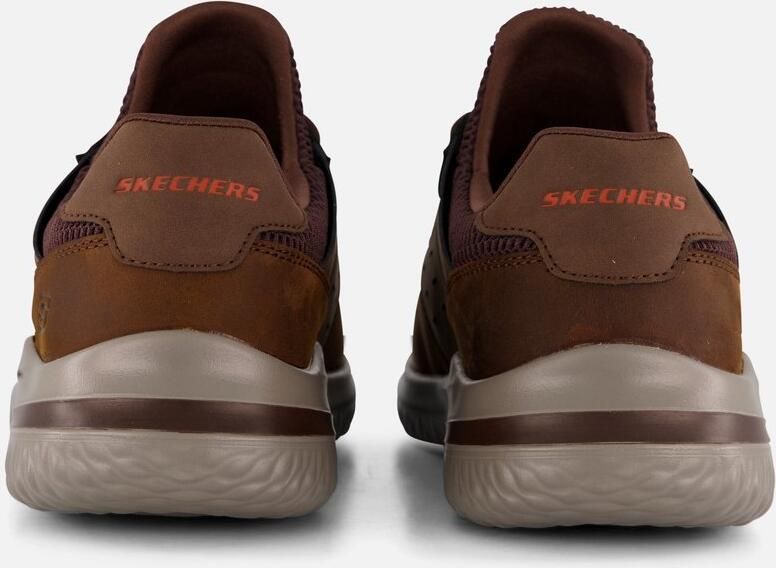 Skechers Slip-on sneakers DELSON 3.0 sneakers vrijetijdsschoen slippers met goga mat -voetboogsteun - Foto 7