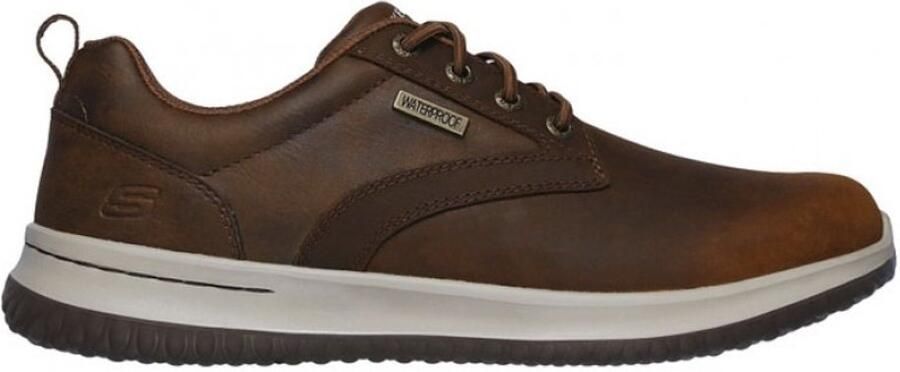 SKECHERS Sportieve veterschoen ' Delson Antigo' bruin