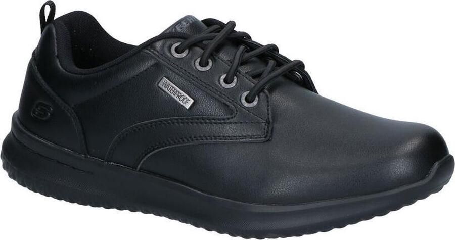 Skechers Delson Antigo Zwarte Veterschoenen Heren
