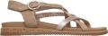 Skechers DESERT KISS LOW SEASIDE SLI Dames Sandalen Taupe - Taupe