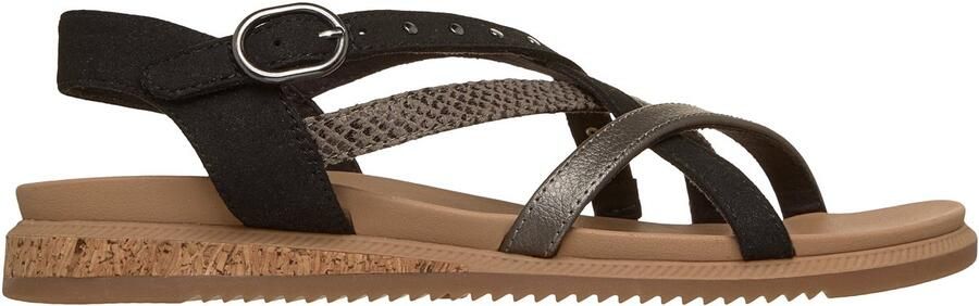 Skechers DESERT KISS LOW SEASIDE SLI Dames Sandalen Zwart