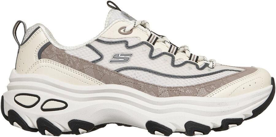 SKECHERS Sneakers laag 'D LITE MAX' taupe antraciet natuurwit