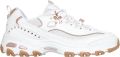 Skechers D'LITES 20TH ANNIVERSARY Dames Veterschoenen Wit Rose Gold - Wit