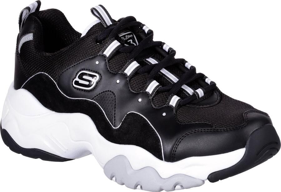 Skechers D'Lites 3 Heren Sneakers Zwart