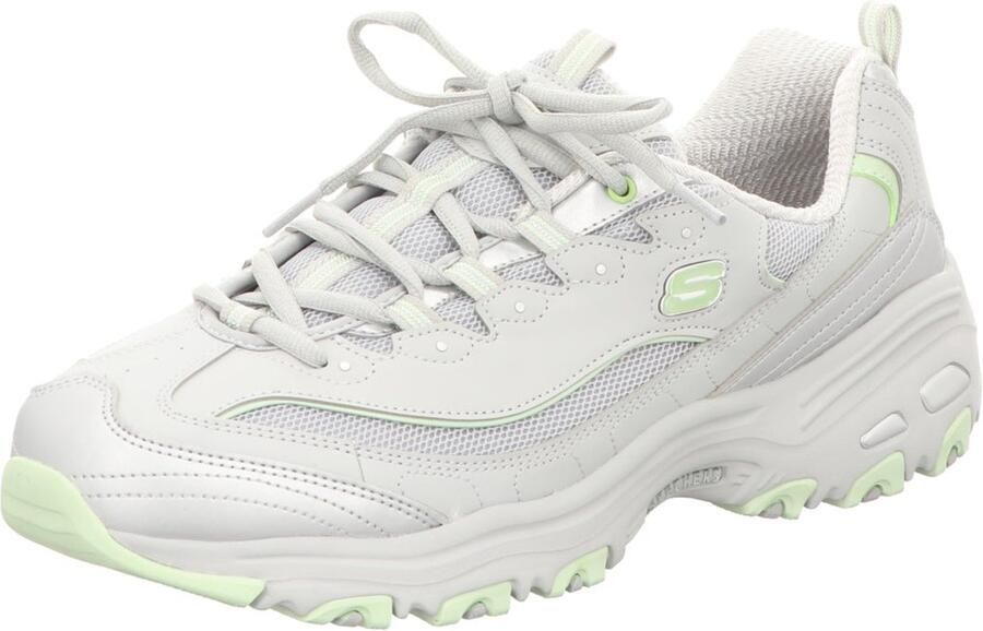 Skechers Sneakers D'LITES-CHROMATIC plateausneaker veterschoen met metallic accenten