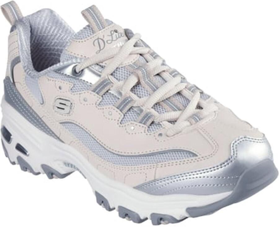 Skechers Sneakers D'LITES-CHROMATIC plateausneaker veterschoen met metallic accenten - Foto 2