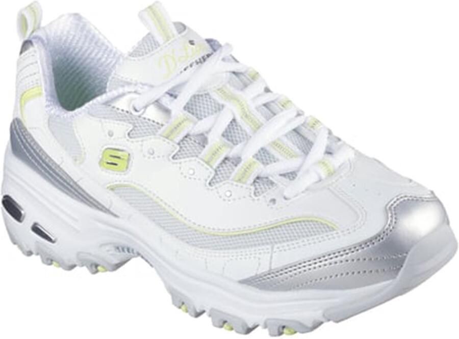Skechers Sneakers D'LITES-CHROMATIC plateausneaker veterschoen met metallic accenten