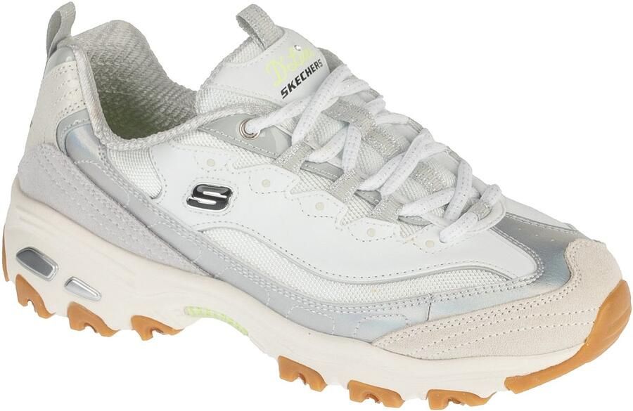 Skechers D'Lites Dazzling Shine Vrouwen Wit Sneakers