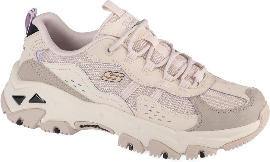 Skechers D'Lites Hiker Vrouwen Beige Sneakers