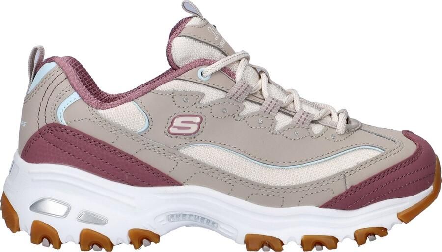 Skechers D'Lites Popular Vote dames sneaker Taupe