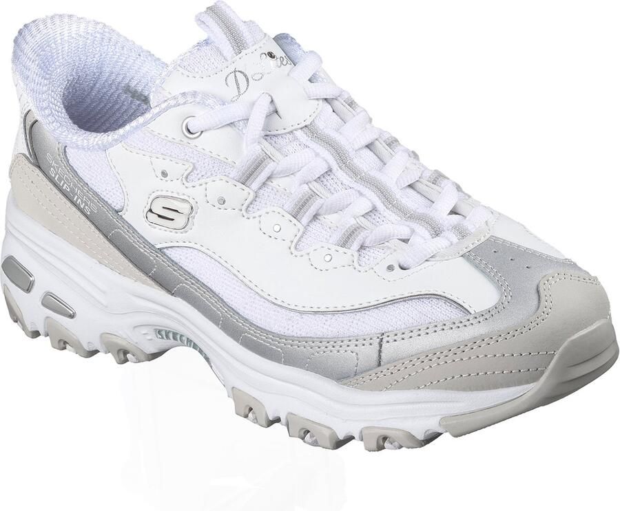 Skechers D LITES-SMOOTH NOSTALGIA Dames Instappers Wit
