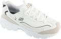 Skechers D'Lites New Heat Dames Sneakers Wit Zwart - Wit