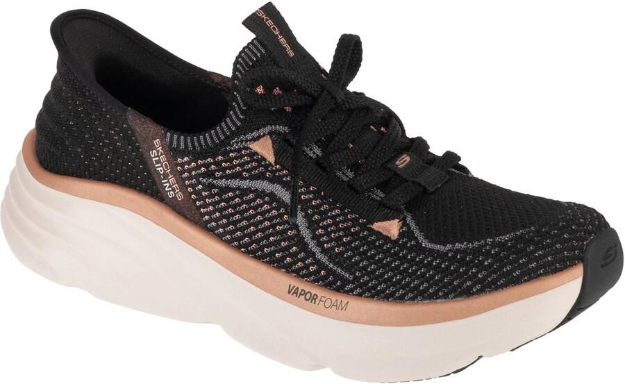 Skechers Slip-Ins: D'lux Vapor Evening Glow Vrouwen Zwart Sneakers Sportschoenen