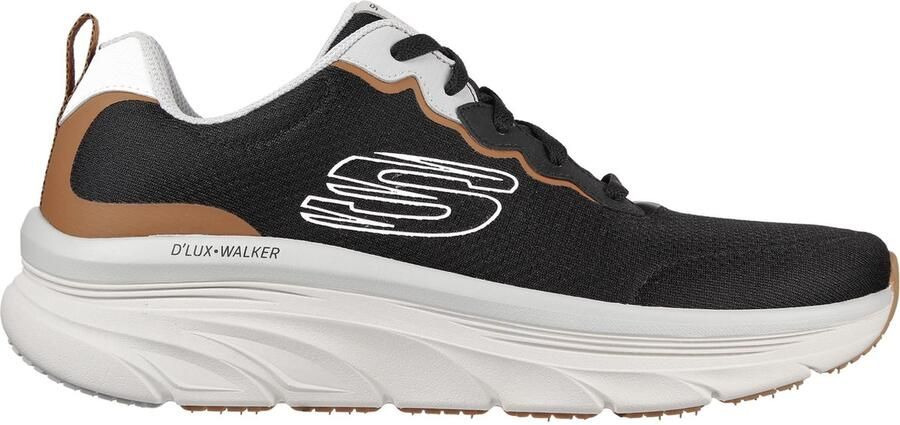 Skechers D'Lux Walker Scrambler Heren Sneakers Black Orange