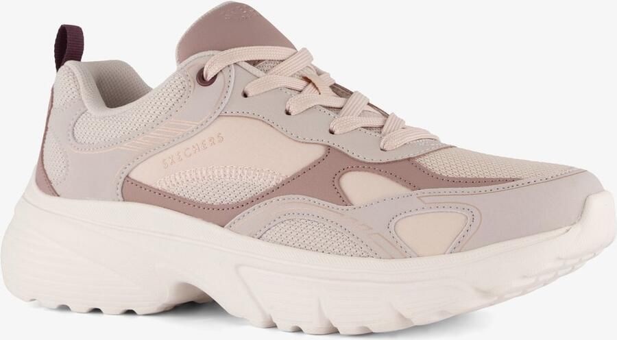 Skechers E Clypse Lite Lunar Walks dames sneakers beige Extra comfort Memory Foam