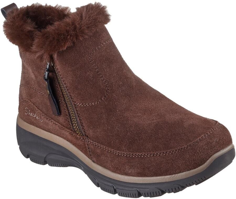 Skechers EASY GOING COOL ZIP! Comfortable Shoes Female 167862-CHOC Brown