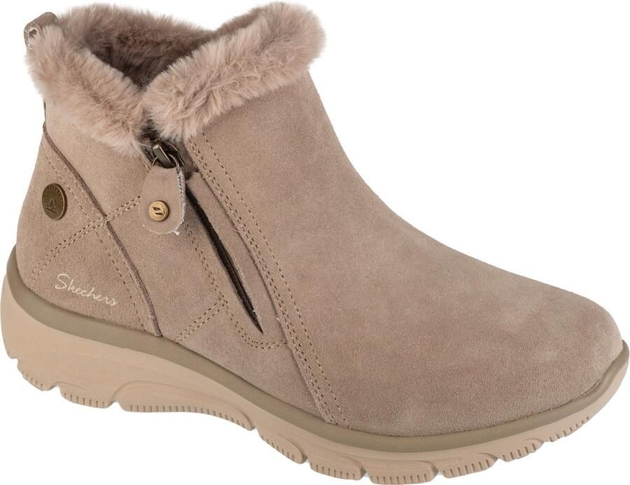 Skechers Easy Going High Zip 2 Vrouwen Beige Laarzen