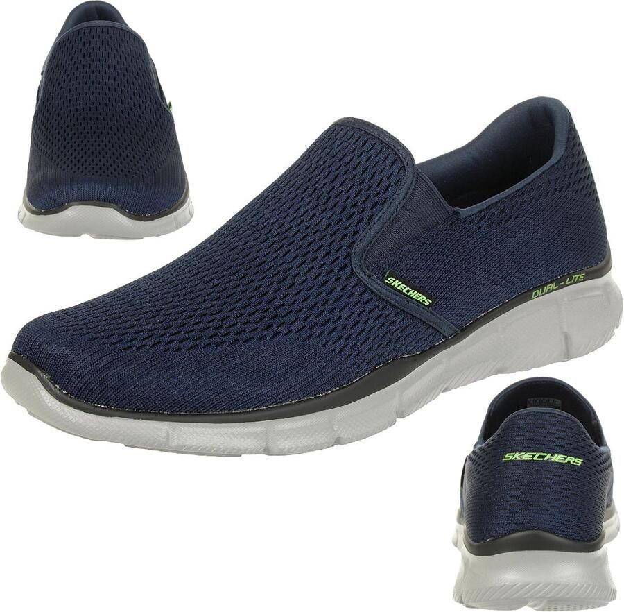 Skechers Equalizer Double Play Loafers Mocassin Slip On NVY voor heren