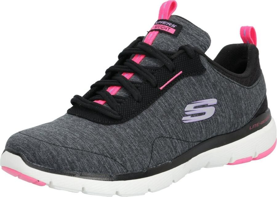 Skechers Flex Appeal 3.0-Steady Energy Dames Sneakers Black Pink