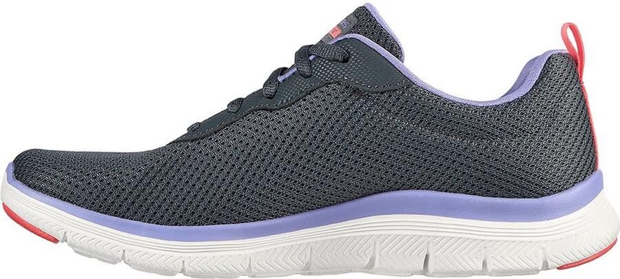 Skechers Flex Appeal 4.0 Sneakers Charcoal Mesh Lavender Trim Dames - Foto 4