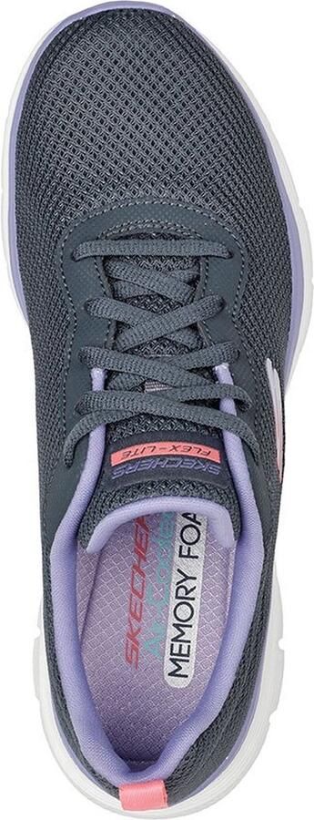 Skechers Flex Appeal 4.0 Sneakers Charcoal Mesh Lavender Trim Dames - Foto 6