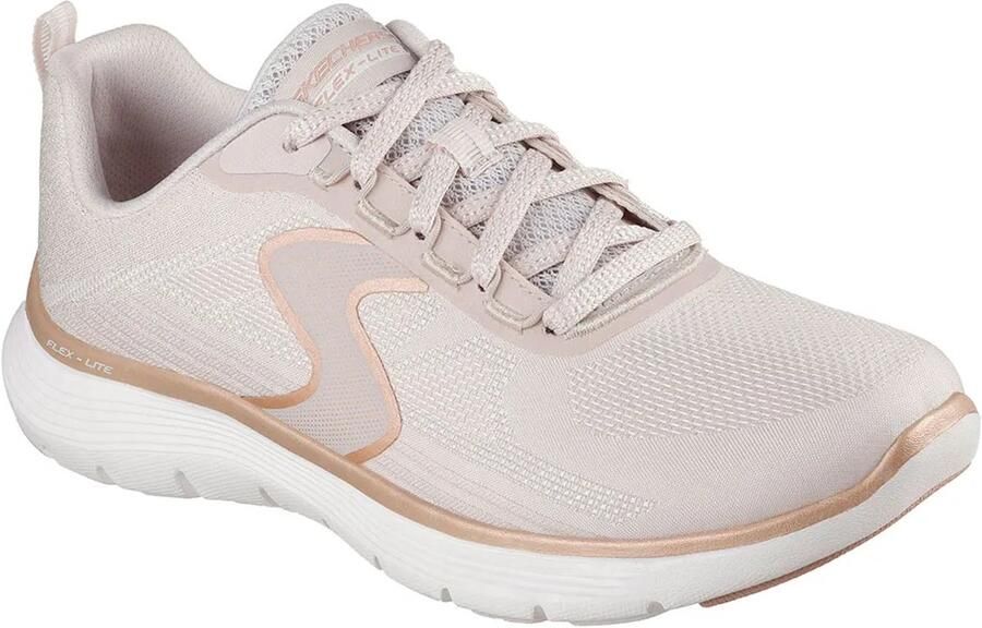 Skechers Flex Appeal 5.0 sneakers beige glitter Extra comfort Memory Foam - Foto 2
