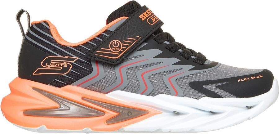 Skechers FLEX-GLOW ULTRA PRISM-PACER Jongens Veterschoenen Zwart Charcoal Rood - Foto 5
