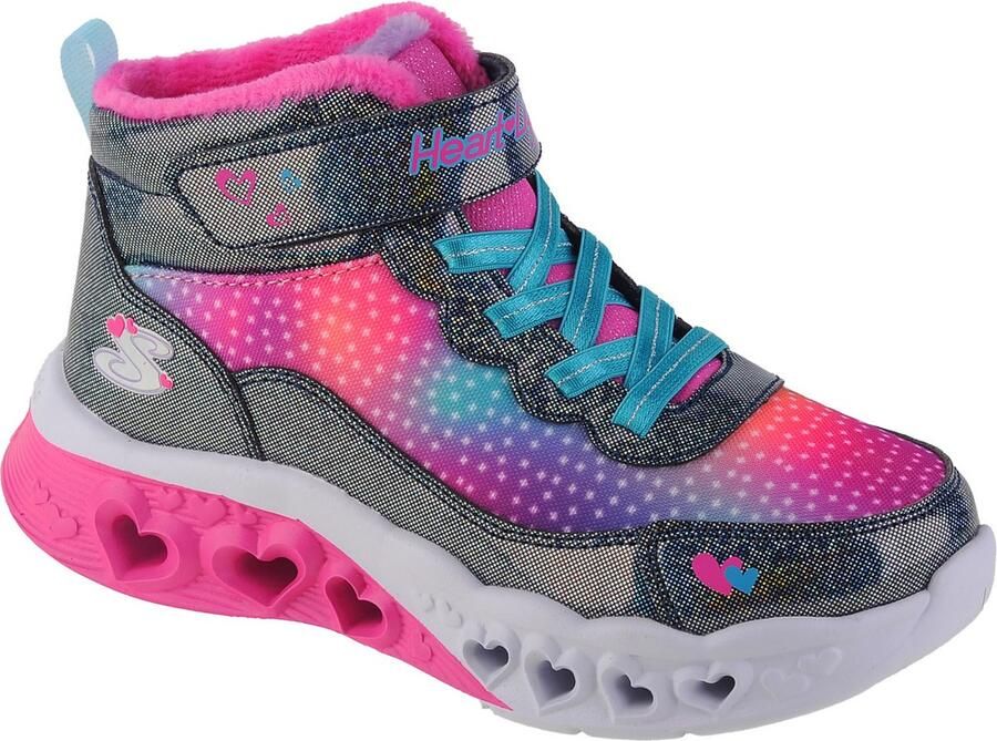Skechers Flutter Heart Lights Simple Amor 302677L-NVMT voor meisje Marineblauw Laarzen Sneeuw