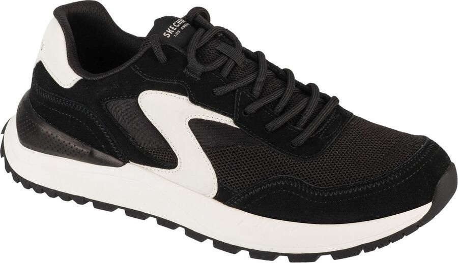 Skechers Fury Lace Low Mannen Zwart Sneakers