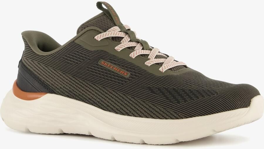 Skechers Garner heren sneakers groen Extra comfort Memory Foam