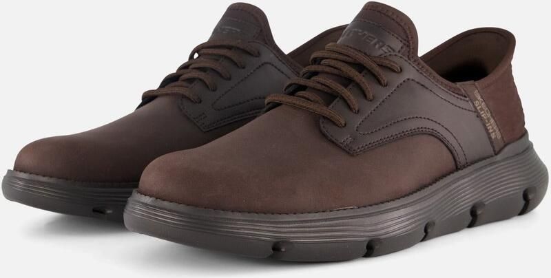 Skechers GARZA GERVIN herensneakers slip-ins 205046 CHOC donkerbruin